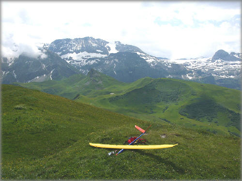 Blick vom Laveygrat nach Sden auf den Wildstrubel (3243 m) und den Plaine Morte-Gletscher
